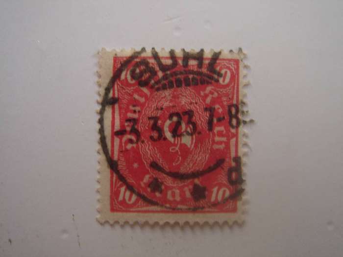 1922 Deutsches Reich MiNr 206 W used, stamped