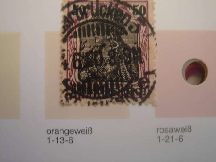 1920 Saargebiet MiNr 38 y used, stamped