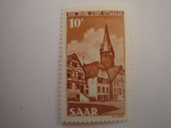 1950 Saarland MiNr 296 MNH