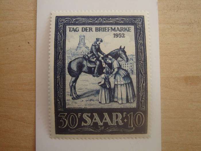 1952 Saarland MiNr 316 MNH