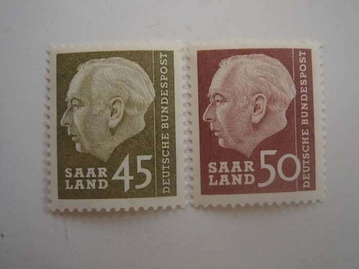 1957 Saarland MiNr 392-393 MNH