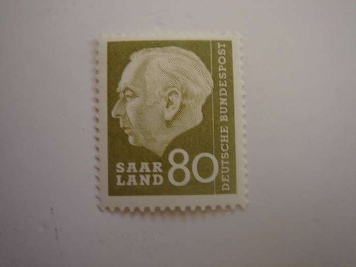 1957 Saarland MiNr 396 MNH