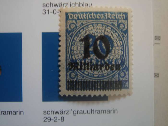 1923 Deutsches Reich - optd MiNr 335 A W b - MNH