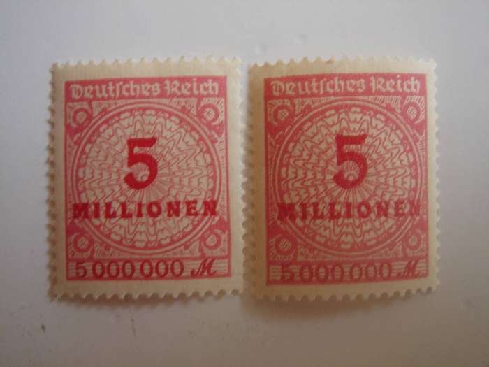1923 Deutsches Reich MiNr 317 A P + W MNH