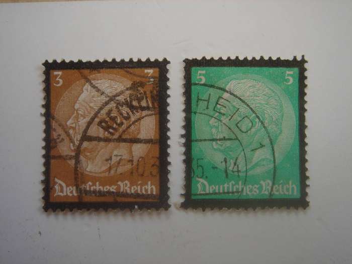1934 Deutsches Reich MiNr 548-549 used, stamped