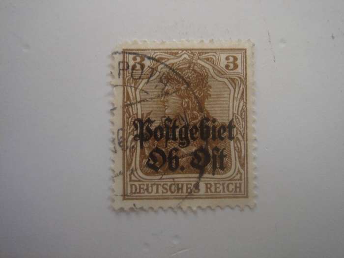 1916/18 Deutsches Reich Postgebiet Ob. Ost MiNr 2 a used, stamped