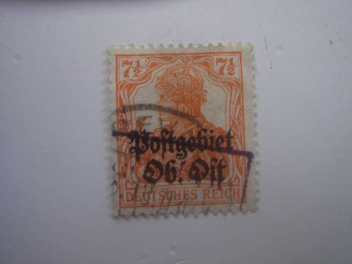 1916/18 Deutsches Reich Postgebiet Ob. Ost MiNr 4 a used, stamped