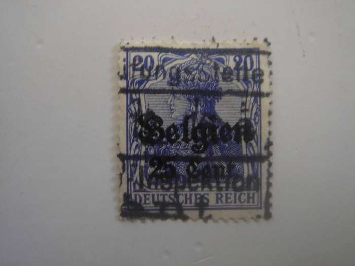 1914/18 Deutsches Reich - Belgien MiNr 18 b used, stamped