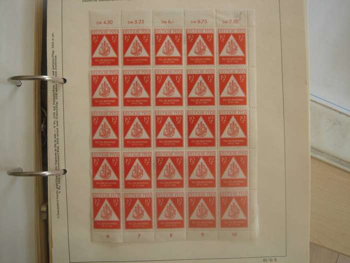 1948 SBZ - Soviet Occupation Sheet of 25 x MiNr 228 MNH