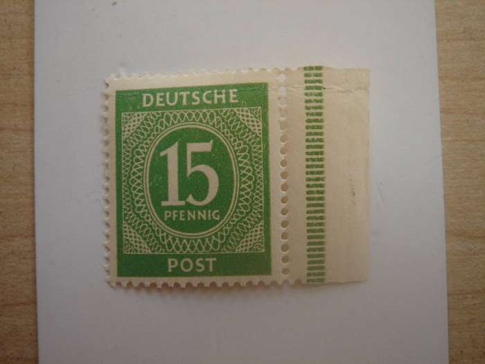 1946 ABZ - Allied Occupation - MiNr 922 a MNH with border