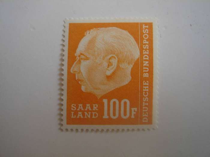 1957 Saarland - Theodor Heuss (II) - MiNr 426 MNH
