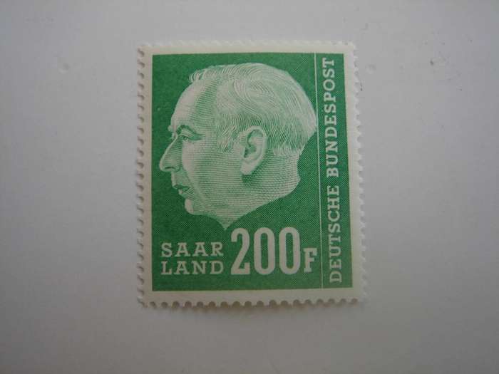 1957 Saarland - Theodor Heuss (II) - MiNr 427 MNH