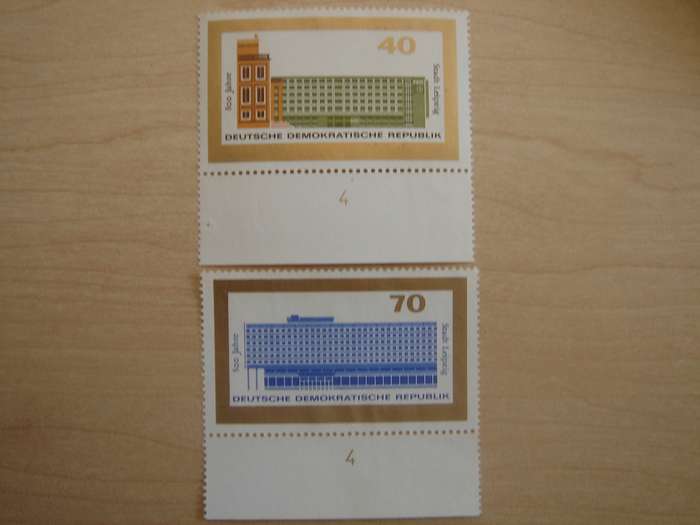 1965 DDR MiNr 1128-1129 used, not stamped with border