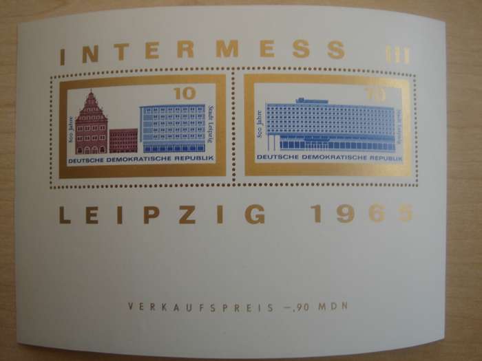 1965 DDR MiNr 1126+1129 MNH in Block 23