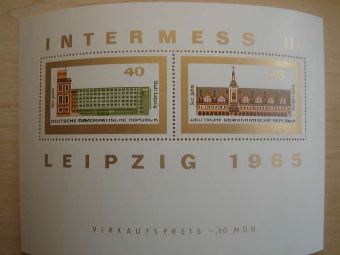 1965 DDR MiNr 1127+1128 MNH in Block 24