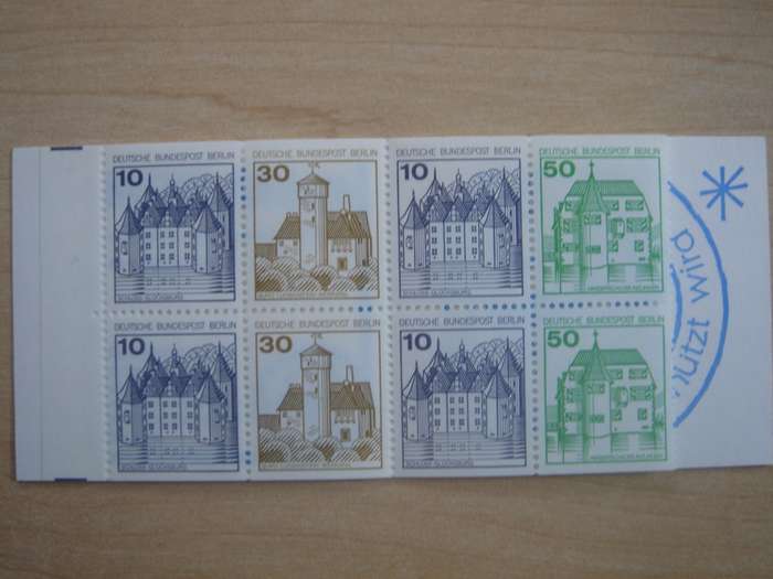 1980 West Berlin MiNr 532,534,615 C/D in MH 11 c a oZ MNH