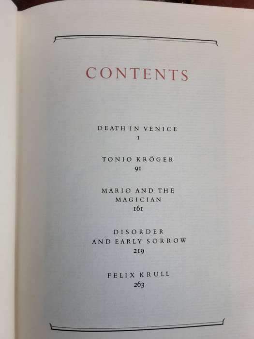 Thomas Mann Stories, A Limited Edition Leatherbound hardcover from Franklin Library