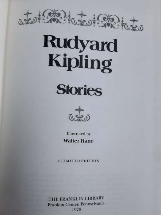 Rudyard Kipling Stories illustrated by Walter Rane for The Franklin Library **Limited Edition**