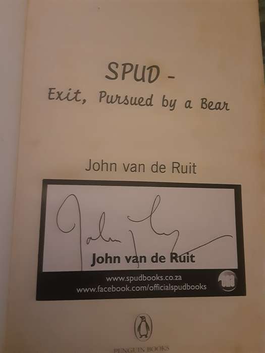 Spud, Exit, Pursued by a Bear by John Van De Ruit **Limited/Signed Edition**