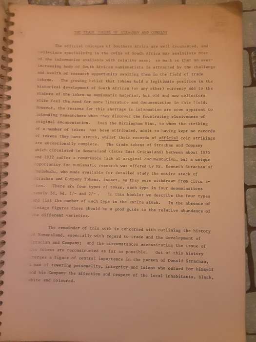 Kence, The Trade Tokens of Strachan and Company by C S Balson and C Graham