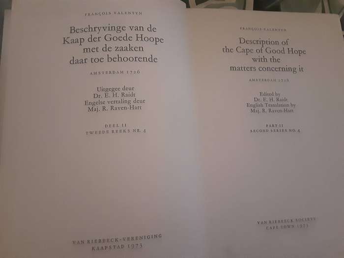 Description of the Cape of Good Hope with matters concerning it by Francois Valentyn