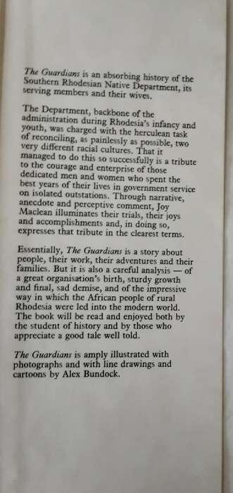 The Guardians, A Story of Rhodesias Outposts by Joy Maclean