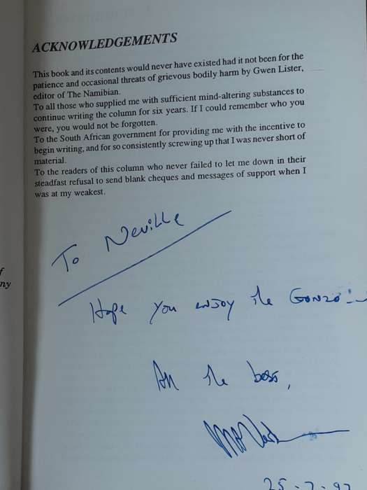 Hearts and Mines, Tales of a Lost Colony & other Namibian Graffiti by Mark Verbaan **SIGNED COPY**