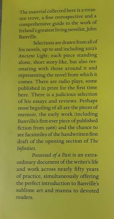 Possessed of a Past: A John Banville Reader selected by Raymond Bell