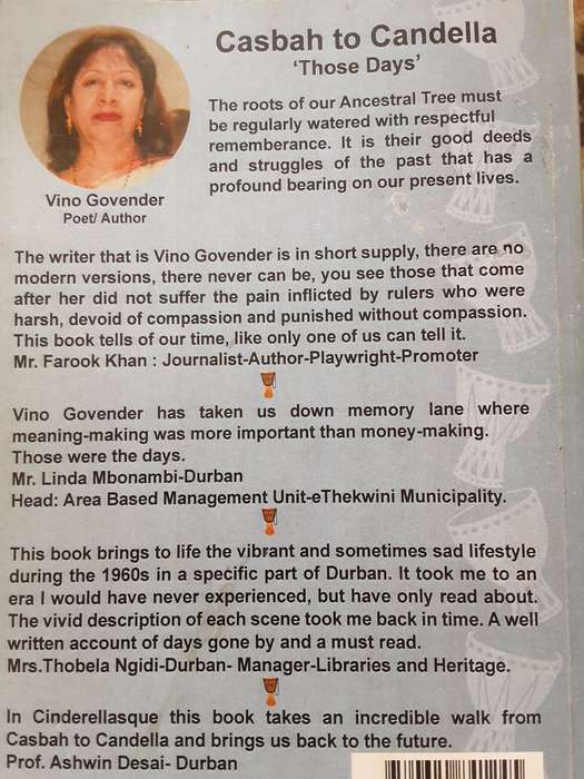 Casbah to Candella Those Days by Vino Govender