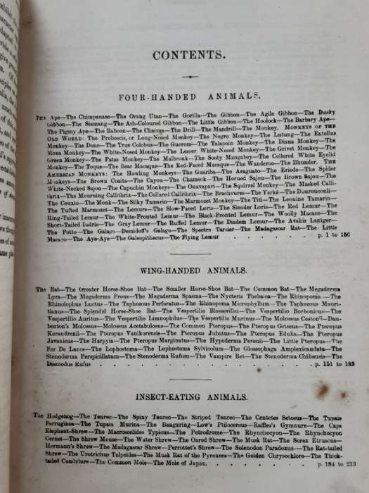 Cassells Popular Natural History, Mammalia illustrated with over 500 Engravings in 2 vols