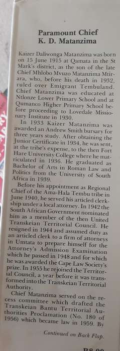 Independence My Way by Kaizer D Matanzima