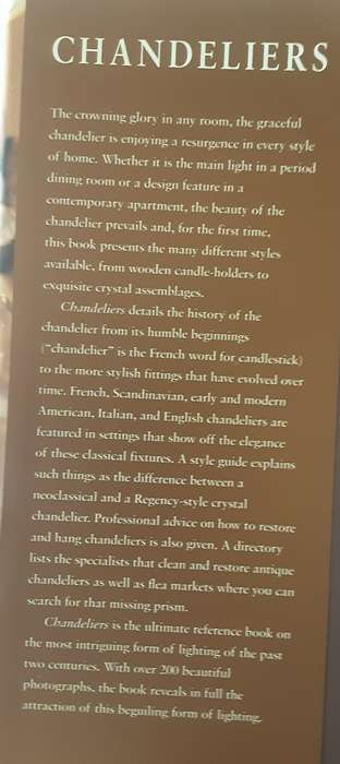 Chandeliers by Elizabeth Hilliard