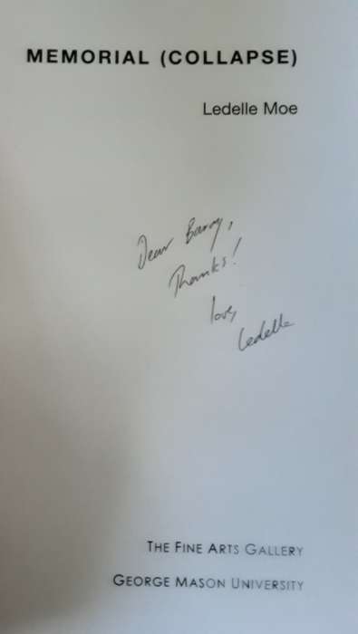 Memorial ( Collapse ) by Ledelle Moe ***Signed Copy ***