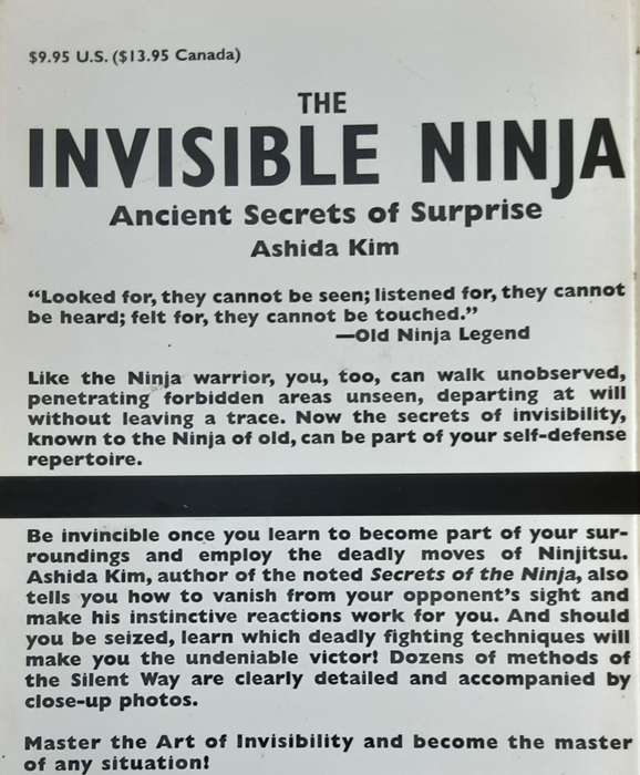 Invisible Ninja, Ancient Secrets of Surprise by Ashida Kim