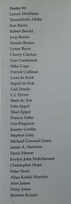 The Heart in Exile South African Poetry in English 1990 1995 edited by Kock & Tromp