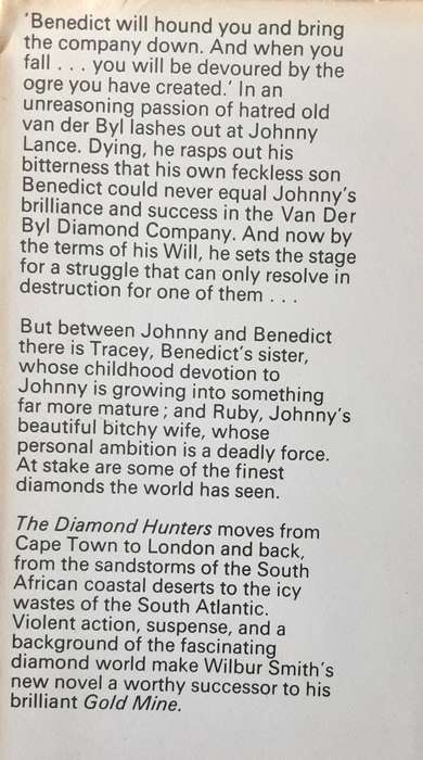 The Diamond Hunters by Wilbur Smith