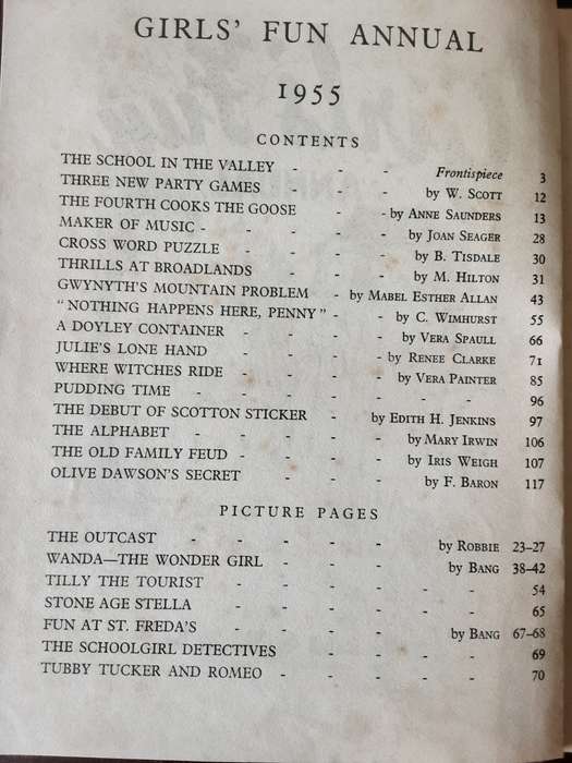 Girls Fun Annual 1955