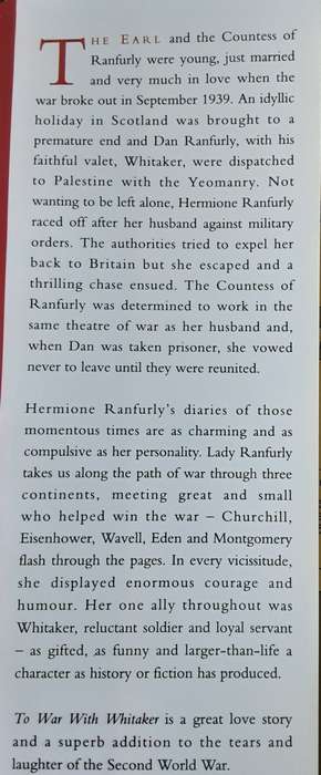 The War With Whitaker, the Wartime Diaries of the Countess of Ranfurly 1939 45
