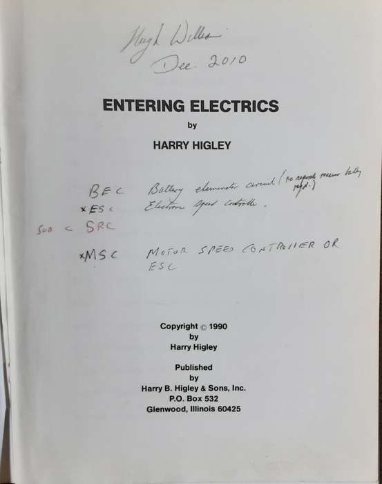 Getting Airborne 1 & 2, Tom's Techniques,  Entering Electrics, All About Engines by Harry Higley