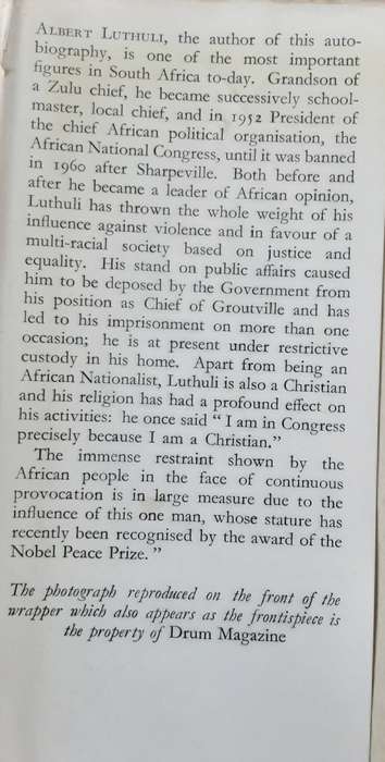 Let My People Go, the Autobiography of a South African Leader Albert Luthuli