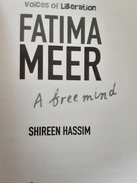 Fatima Meer by Shireen Hassim **Voices Of Liberation **