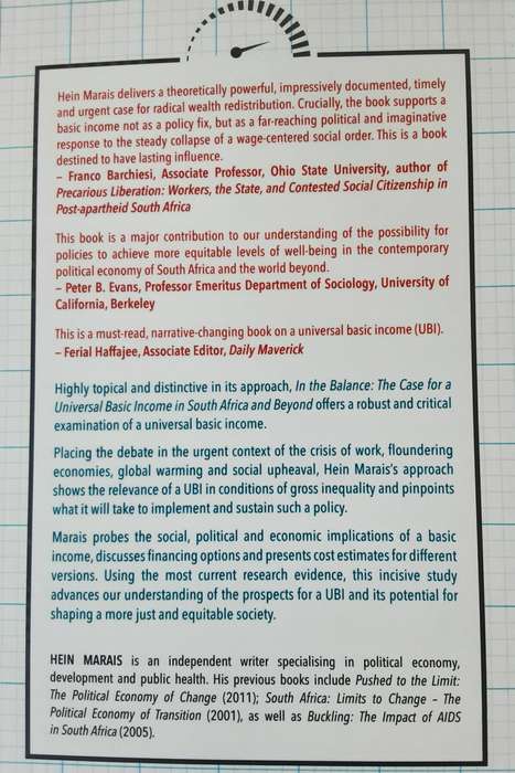 In The Balance, TheCase for a Universal Basic Income in South Africa and Beyond by Hein Marais