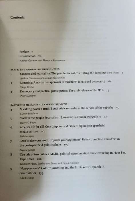 Media and Citizenship Between Marginalization and Participation edited by Garman & Wasserman