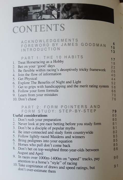 The Ten Habits of Highly Effective Horseplayers by Charl Pretorius