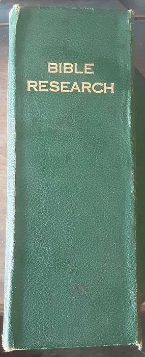 Bible Research A Handbook of Secular Evidence published by National Message Ltd in 1948