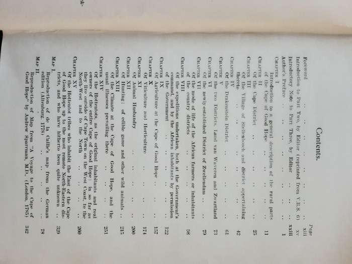 Van Riebeeck Society VRS 4, 6, 25 Description of the Cape of Good Hope by O F Mentzel