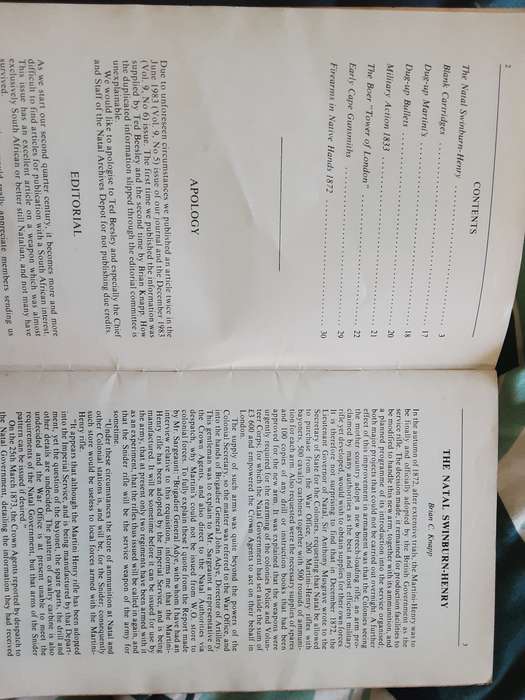 The Journal of the Historical Firearms Society of South Africa 8 Volumes 1980 to 1987