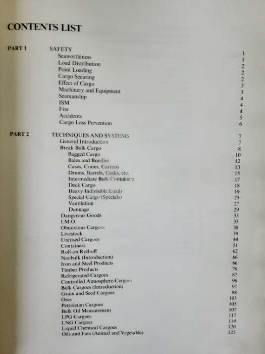 Thomas Stowage, The Properties and Stowage of Cargoes 4th Edition by Capt K S Rankin