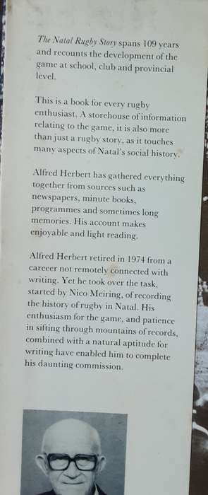 The Natal Rugby Story by Alfred Herbert