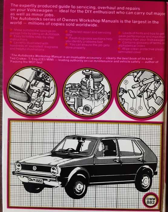 Volkswagen Golf, Sirocco, Rabbit 1974-82 Owners Workshop Manual  by Autobooks
